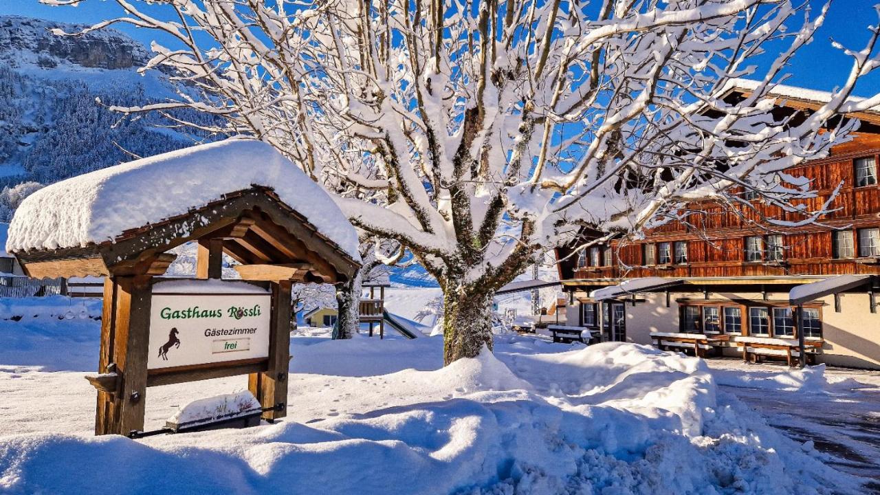 Hotel Gasthaus Roessli Brülisau Exterior foto